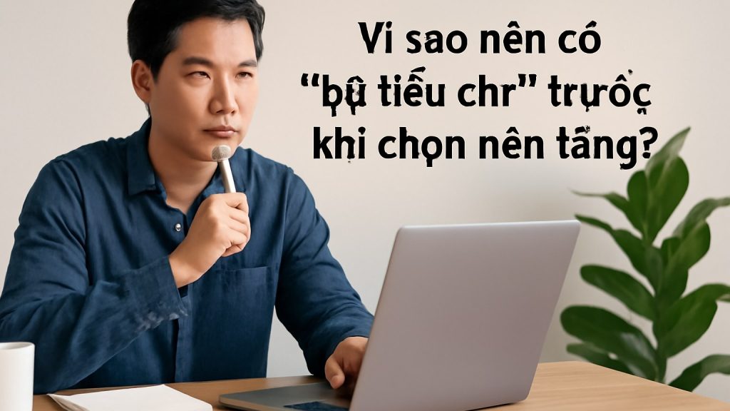 Minh họa: Vì sao nên có “bộ tiêu chí” trước khi chọn nền tảng?